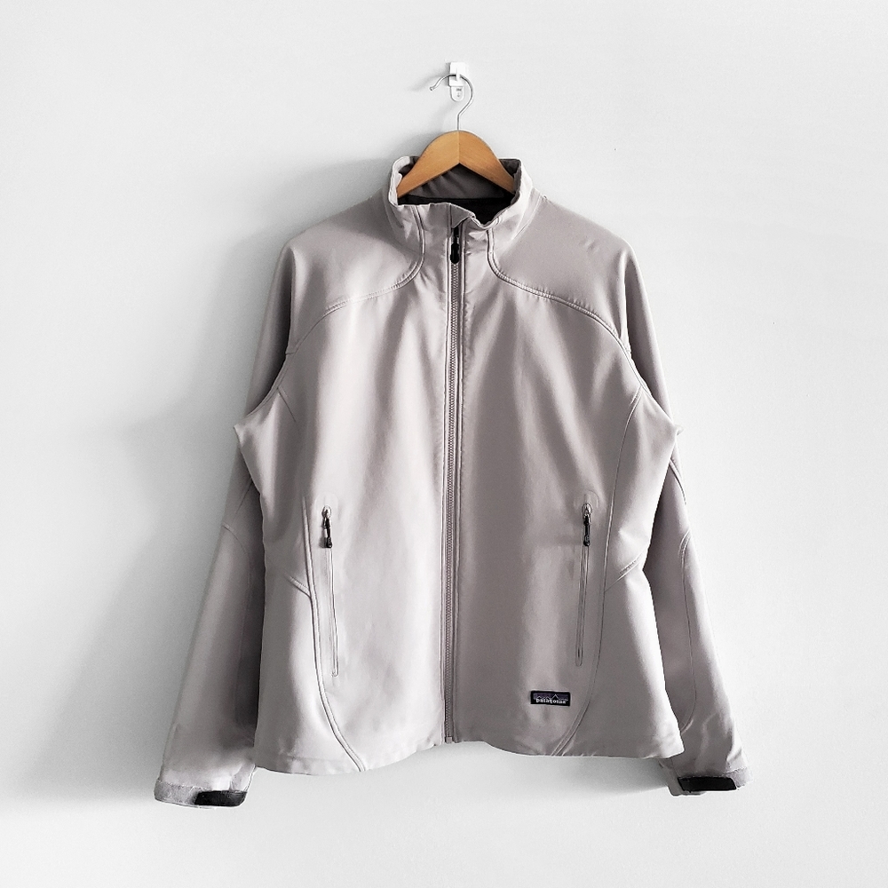 PATAGONIA Grey Zip Up Fleece Windbreaker Jacket